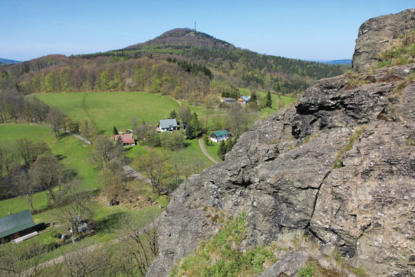 Blick vom Tollenstein zum Tannenberg